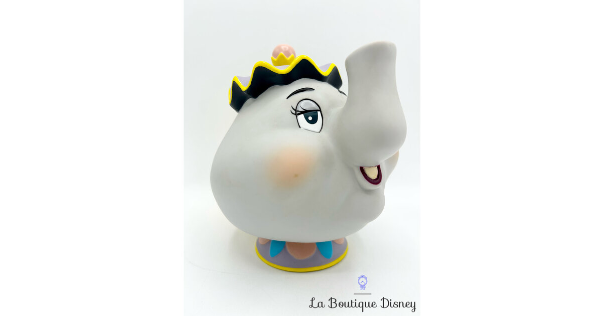 Tirelire Madame Samovar Disney La belle et la bête théière plastique 17